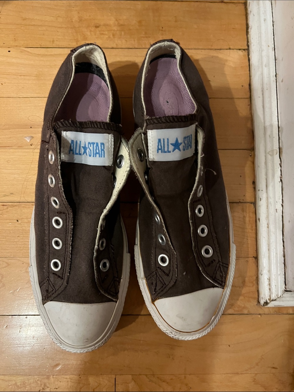 Converse All Star Brown Canvas Slip-On Sneakers - brand new! Sz 8